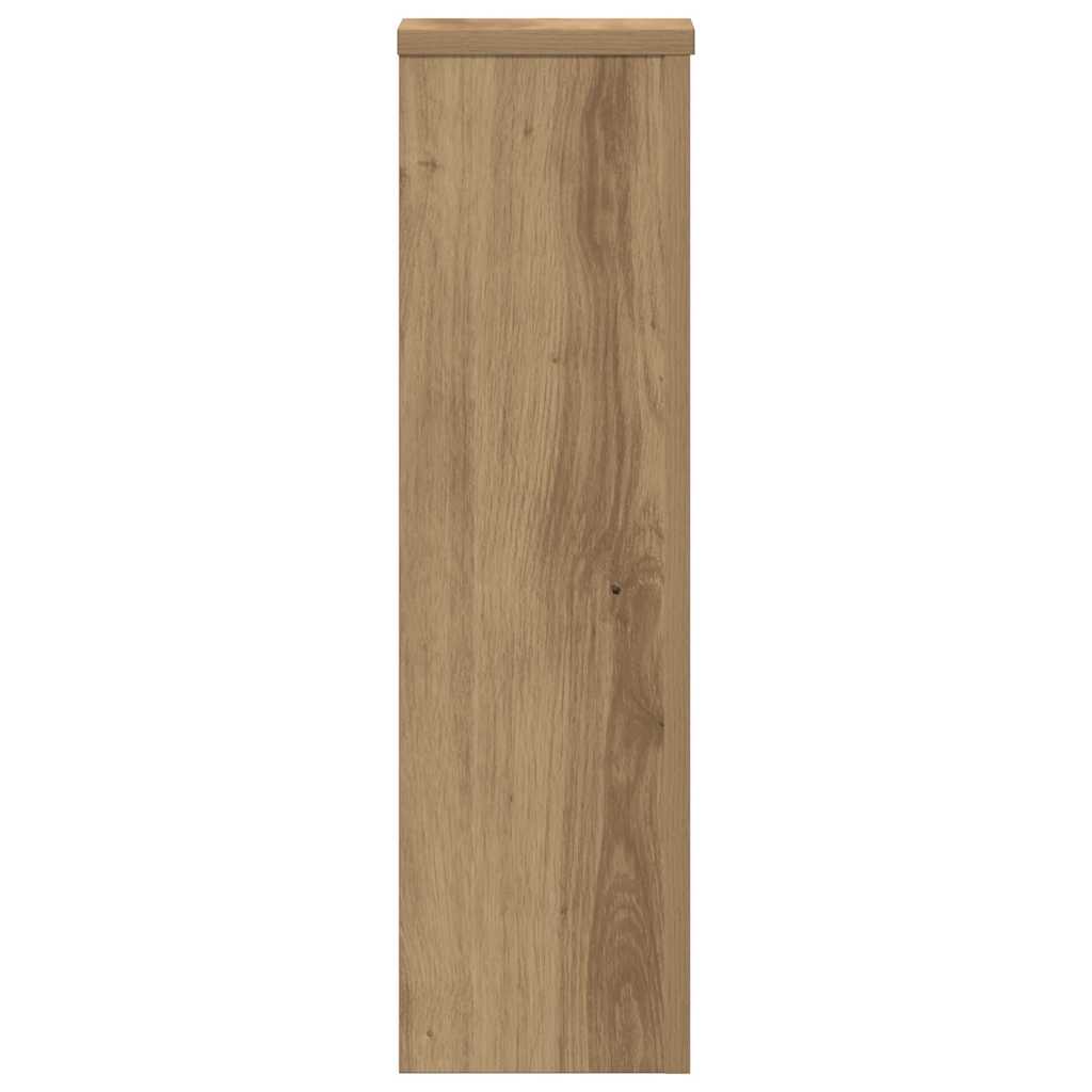 Pflanzenständer 2 Stk. Artisan-Eiche 17x17x60 cm Holzwerkstoff