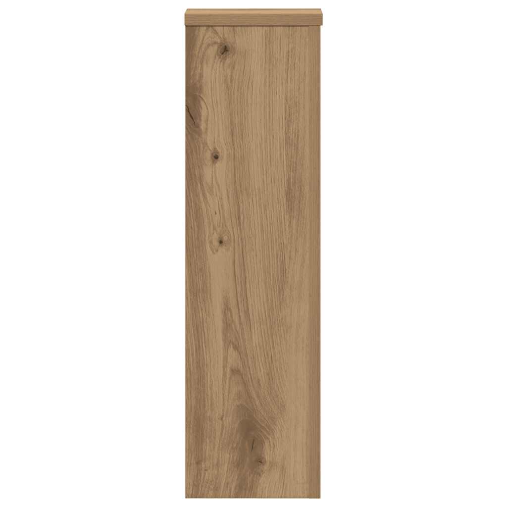 Pflanzenständer 2 Stk. Artisan-Eiche 17x17x60 cm Holzwerkstoff
