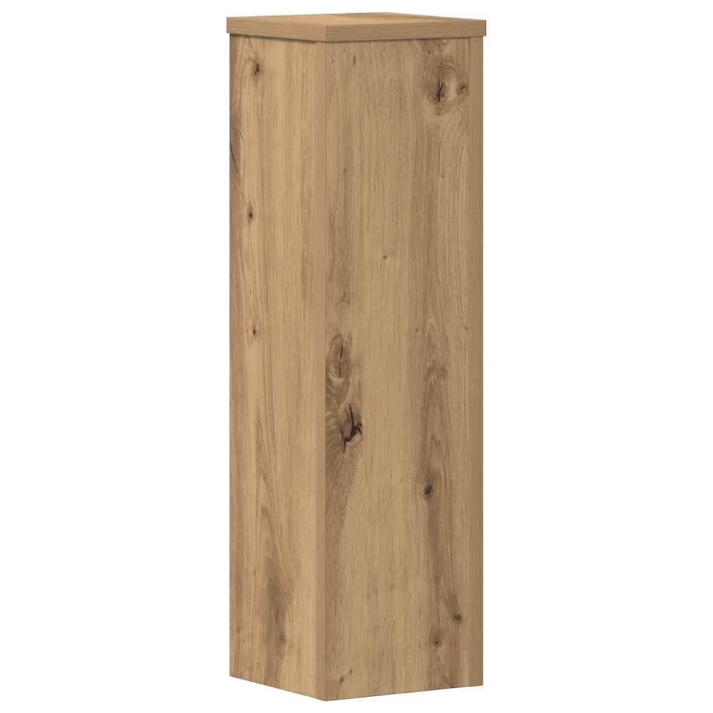 Pflanzenständer 2 Stk. Artisan-Eiche 17x17x60 cm Holzwerkstoff