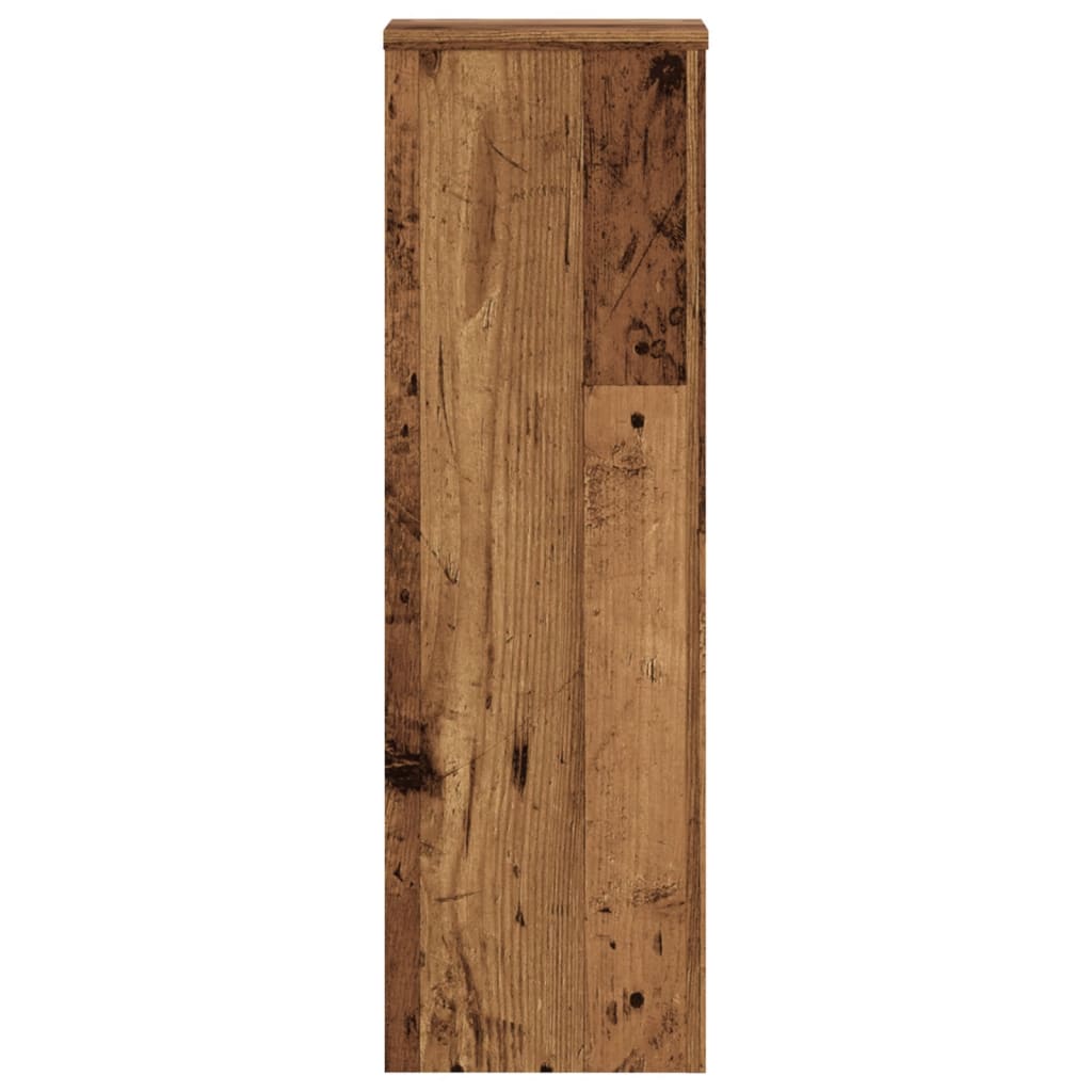 Pflanzenständer 2 Stk. Altholz-Optik 25x25x80 cm Holzwerkstoff
