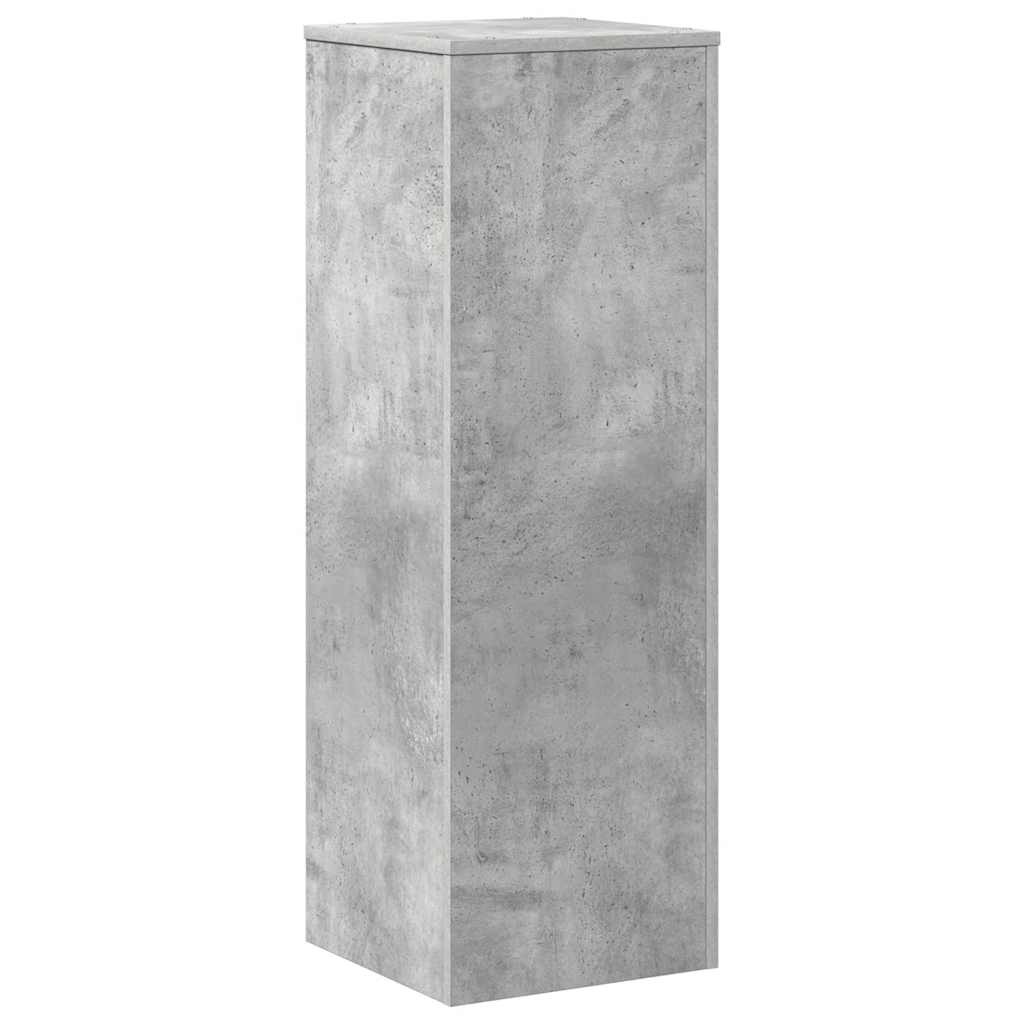 Pflanzenständer Betongrau 33x33x100 cm Holzwerkstoff