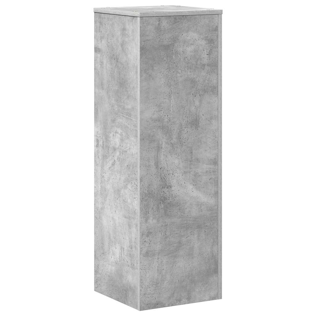 Pflanzenständer Betongrau 33x33x100 cm Holzwerkstoff