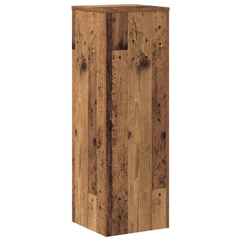 Pflanzenständer Altholz-Optik 33x33x100 cm Holzwerkstoff