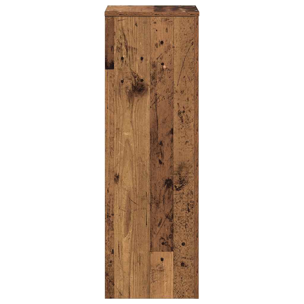 Pflanzenständer Altholz-Optik 33x33x100 cm Holzwerkstoff