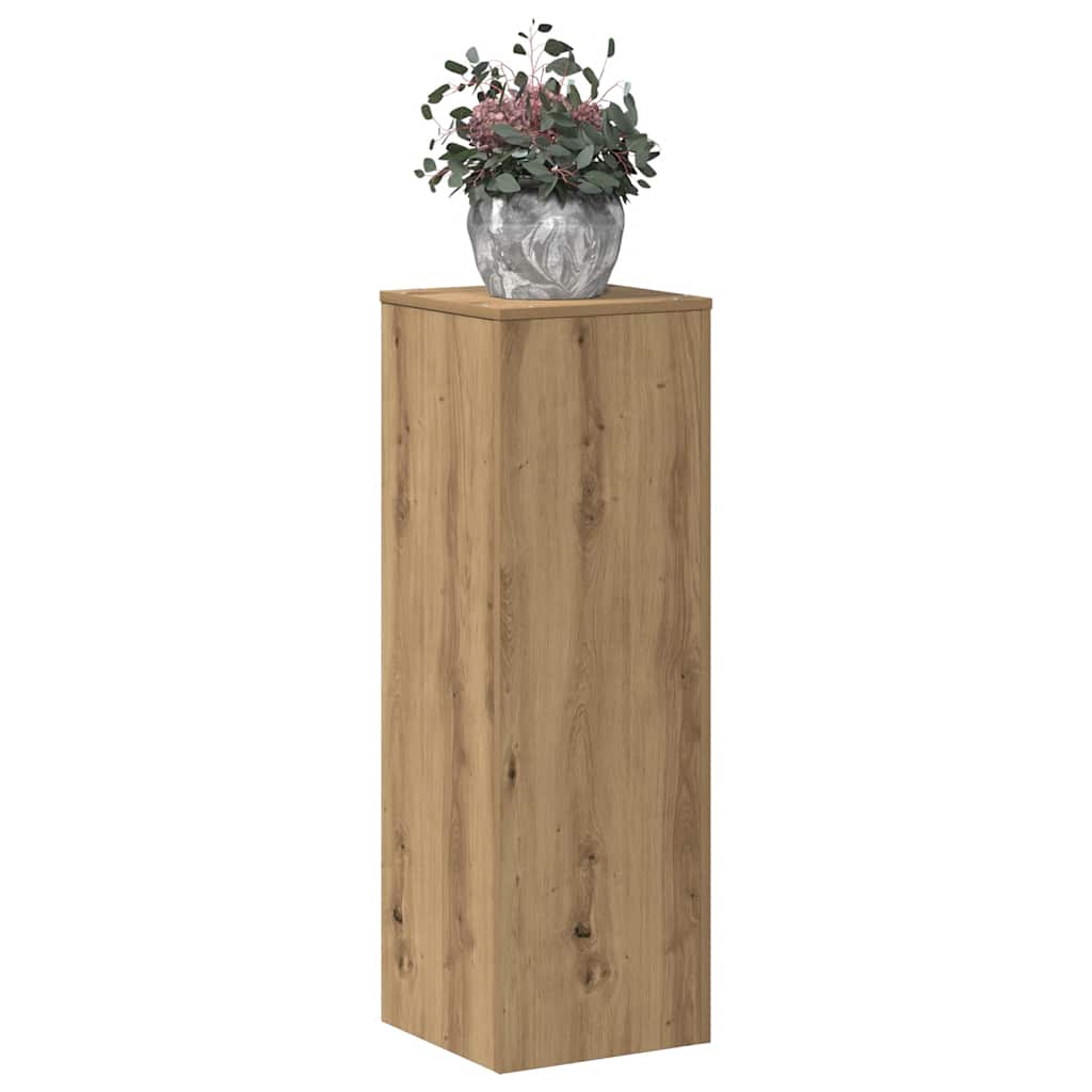 Pflanzenständer Artisan-Eiche 33x33x100 cm Holzwerkstoff