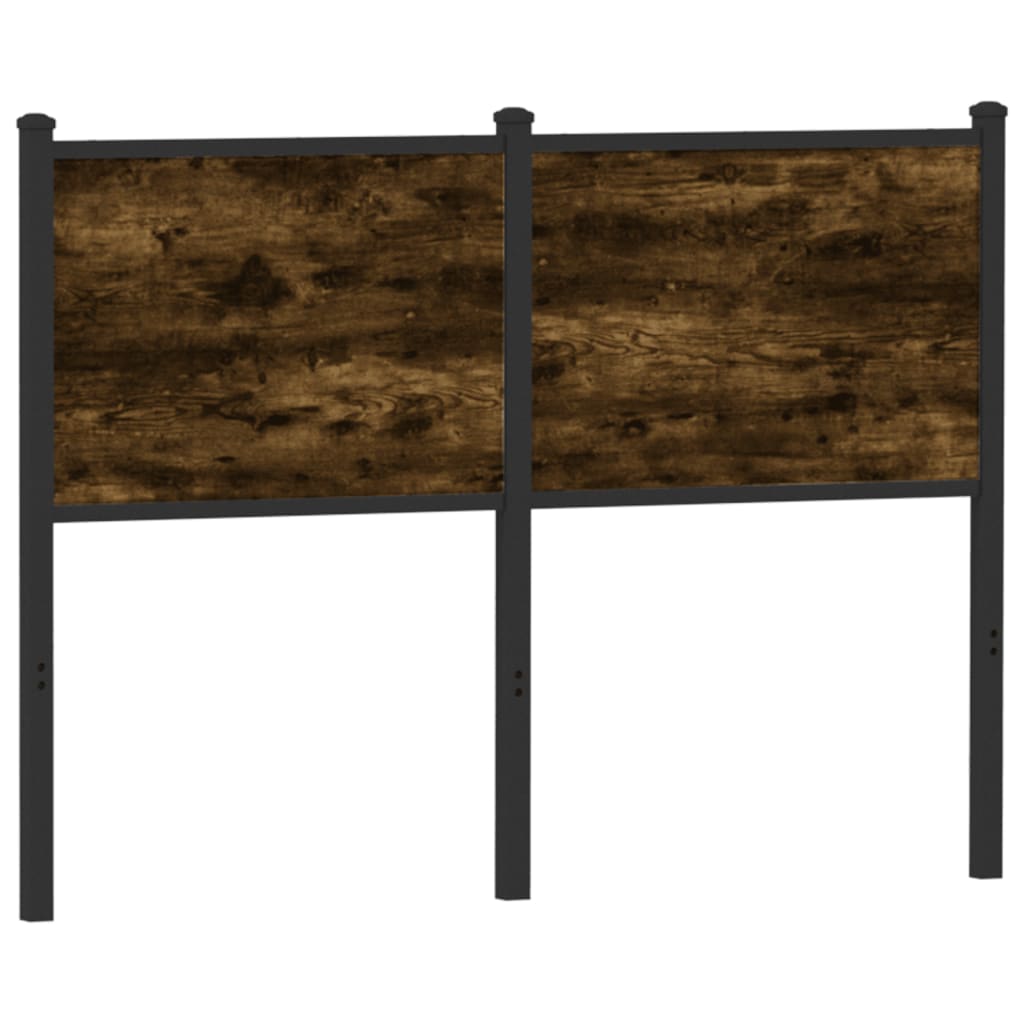Ersatz-Kopfteil Räuchereiche 120 cm Holzwerkstoff und Stahl