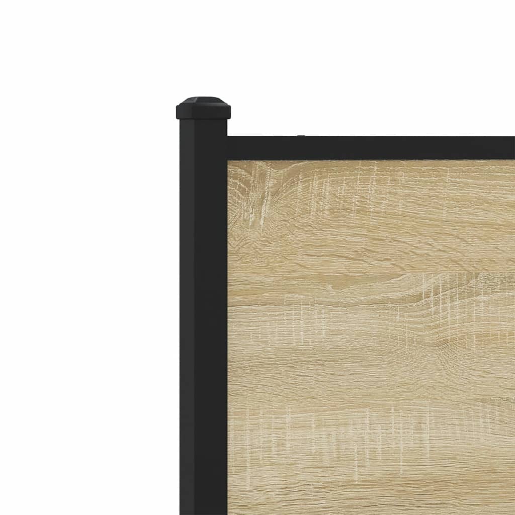 Ersatz-Kopfteil Sonoma-Eiche 107 cm Holzwerkstoff und Stahl