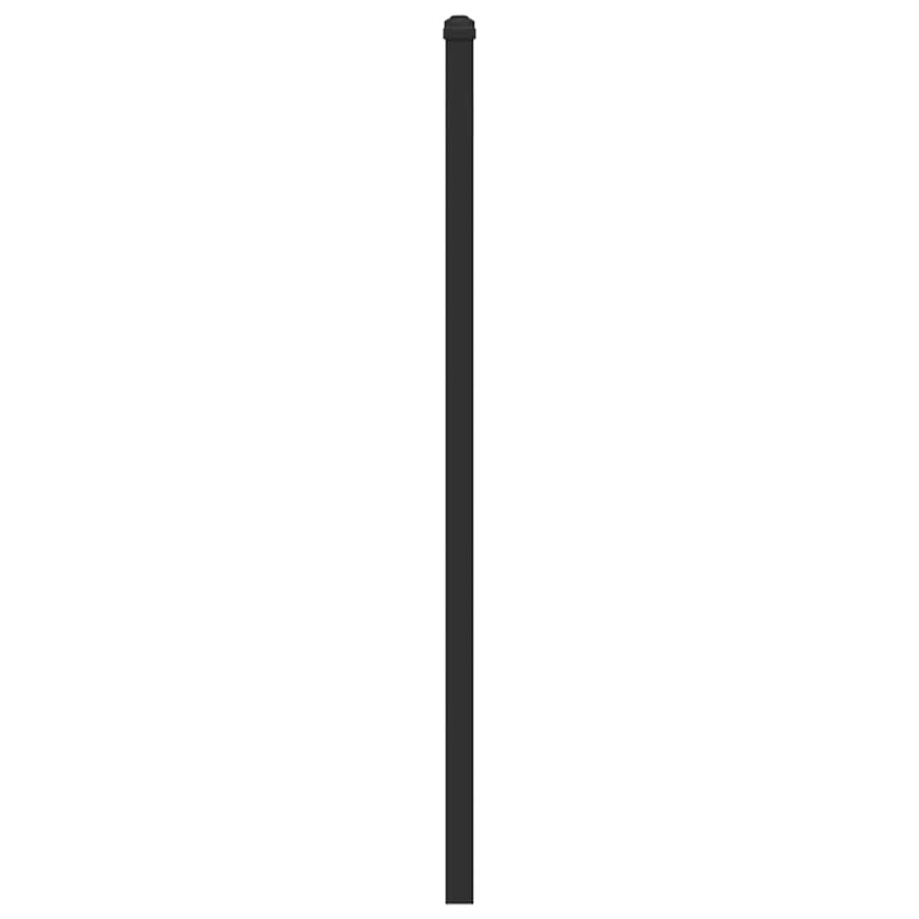 Ersatz-Kopfteil Braun Eichen-Optik 190 cm Holzwerkstoff und Stahl