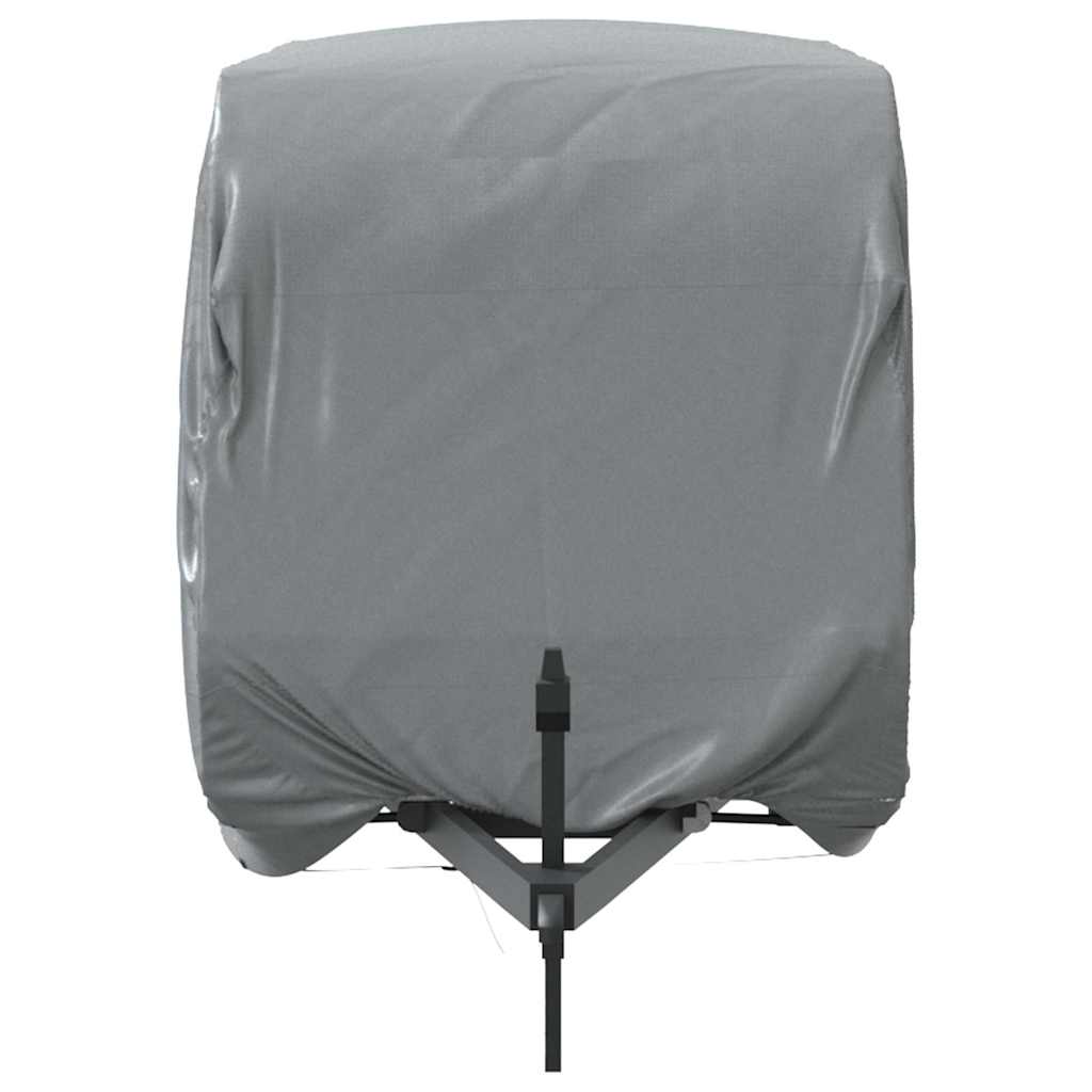Schutzhülle für Wohnwagen Grau 670x250x220 cm Vliesstoff
