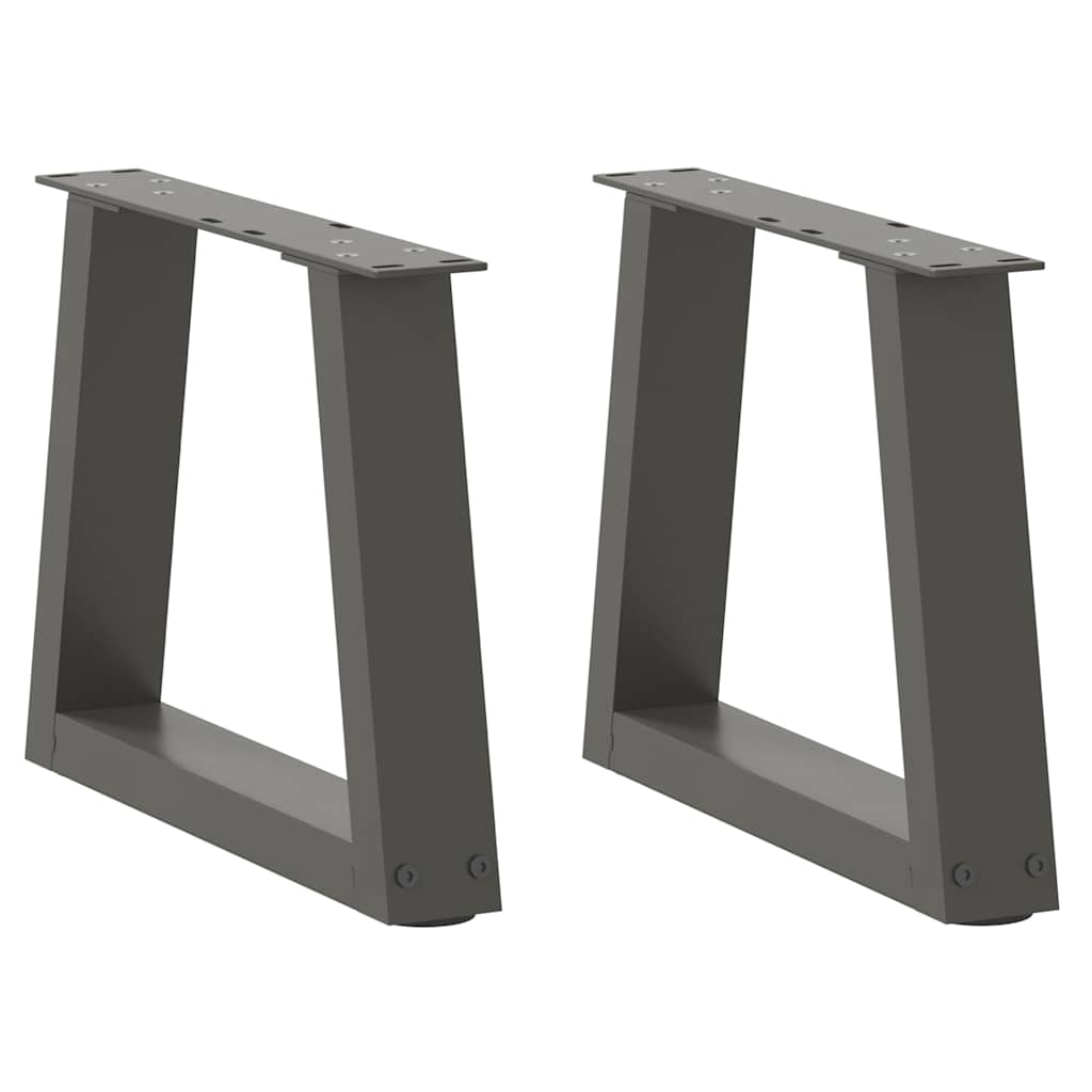 Couchtischbeine V-Form 2 Stück Anthrazit 30x(30-31,3) cm Stahl
