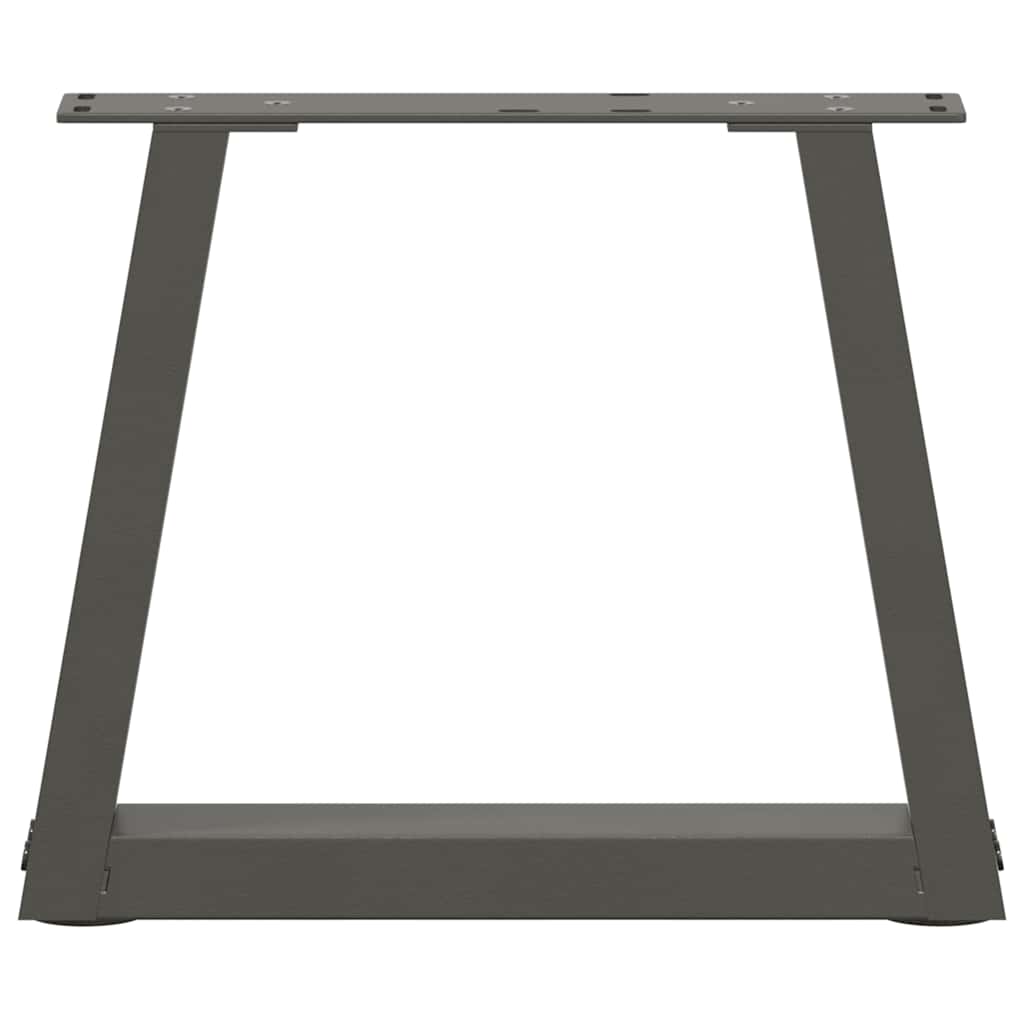 Couchtischbeine V-Form 2 Stück Anthrazit 30x(30-31,3) cm Stahl