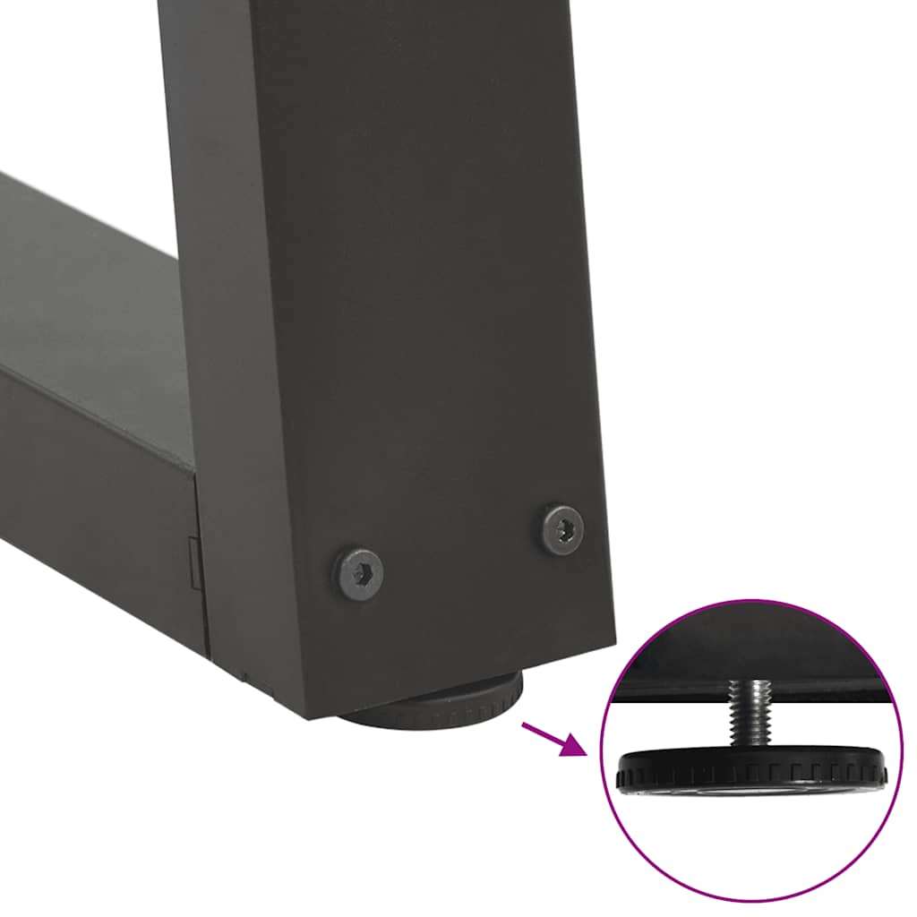 Couchtischbeine V-Form 2 Stück Anthrazit 30x(30-31,3) cm Stahl