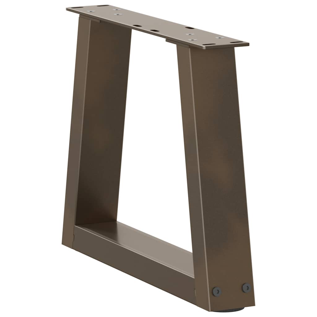 Couchtischbeine V-Form 2 Stück Naturstahl 30x(30-31,3) cm Stahl