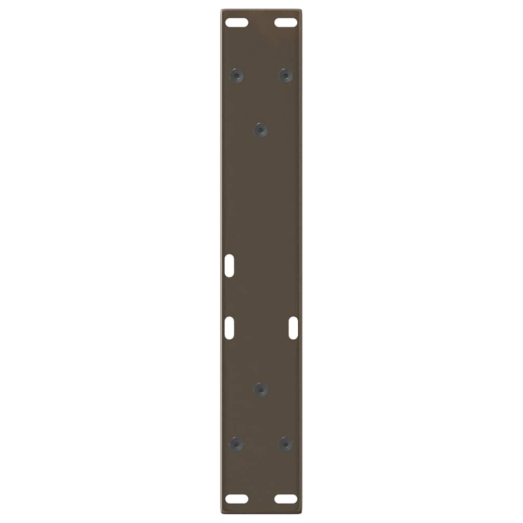 Couchtischbeine V-Form 2 Stück Naturstahl 30x(30-31,3) cm Stahl