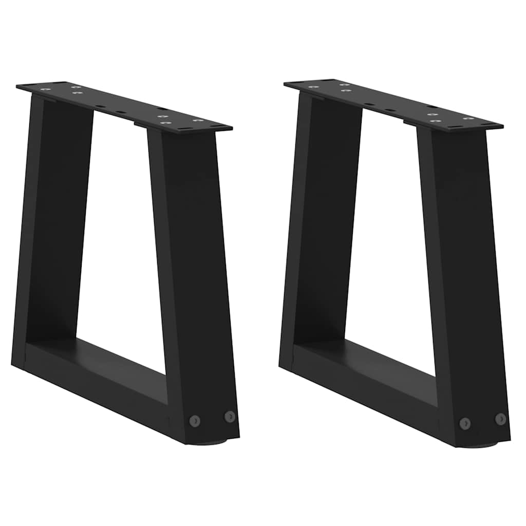 Couchtischbeine V-Form 2 Stück Schwarz 40x(30-31,3) cm Stahl