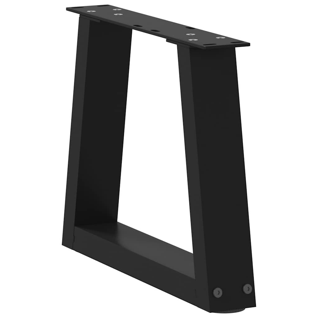 Couchtischbeine V-Form 2 Stück Schwarz 40x(30-31,3) cm Stahl