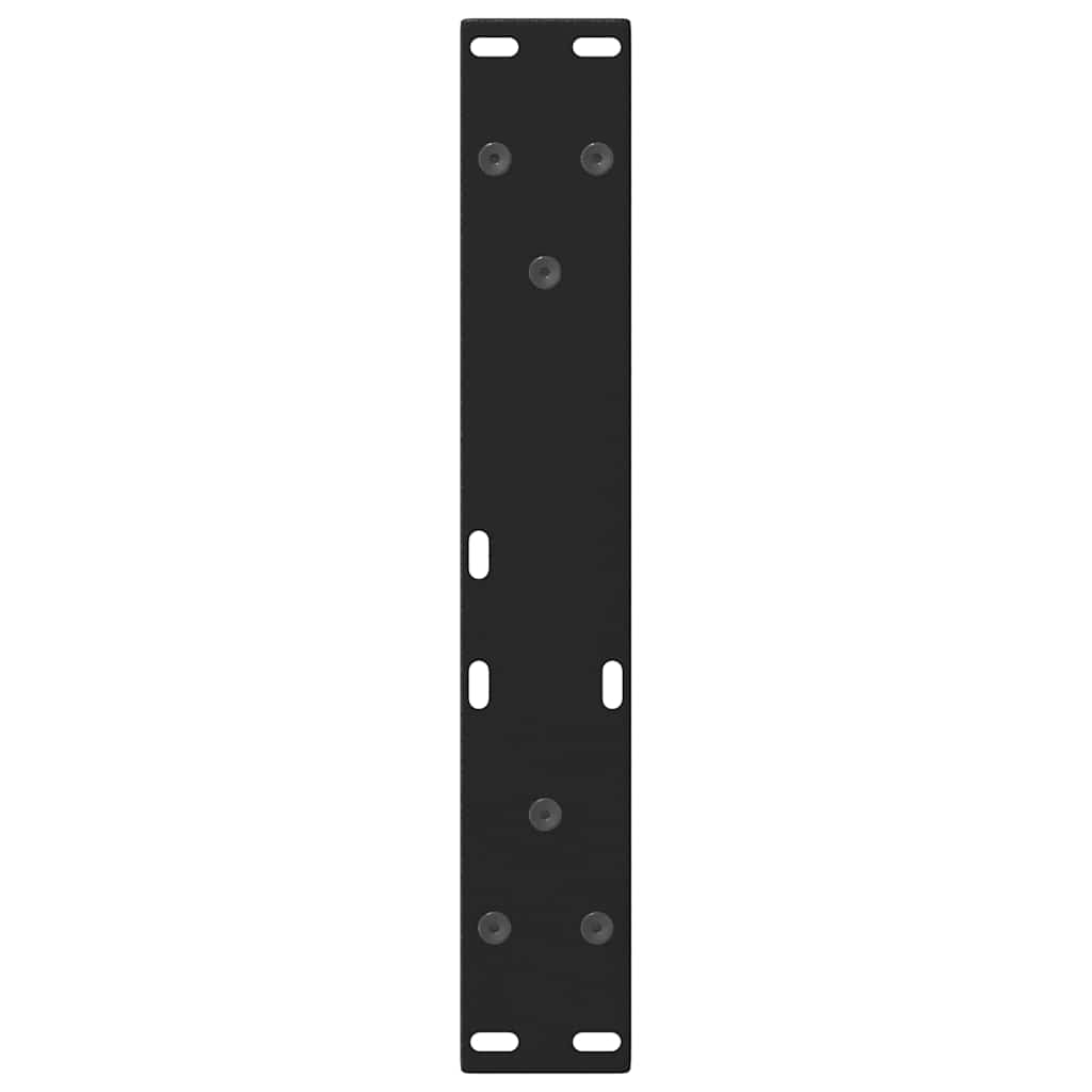 Couchtischbeine V-Form 2 Stück Schwarz 40x(30-31,3) cm Stahl