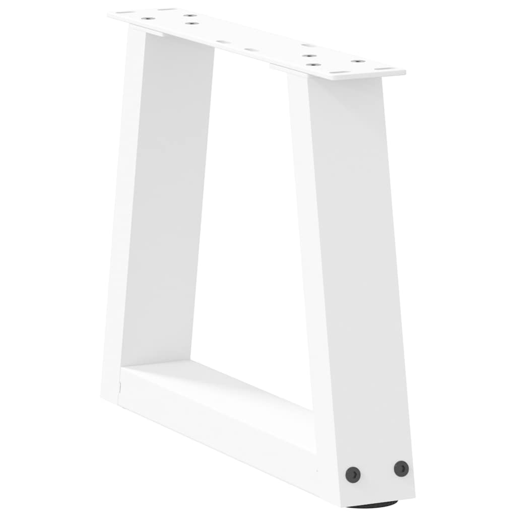Couchtischbeine V-Form 2 Stück Weiß 40x(30-31,3) cm Stahl