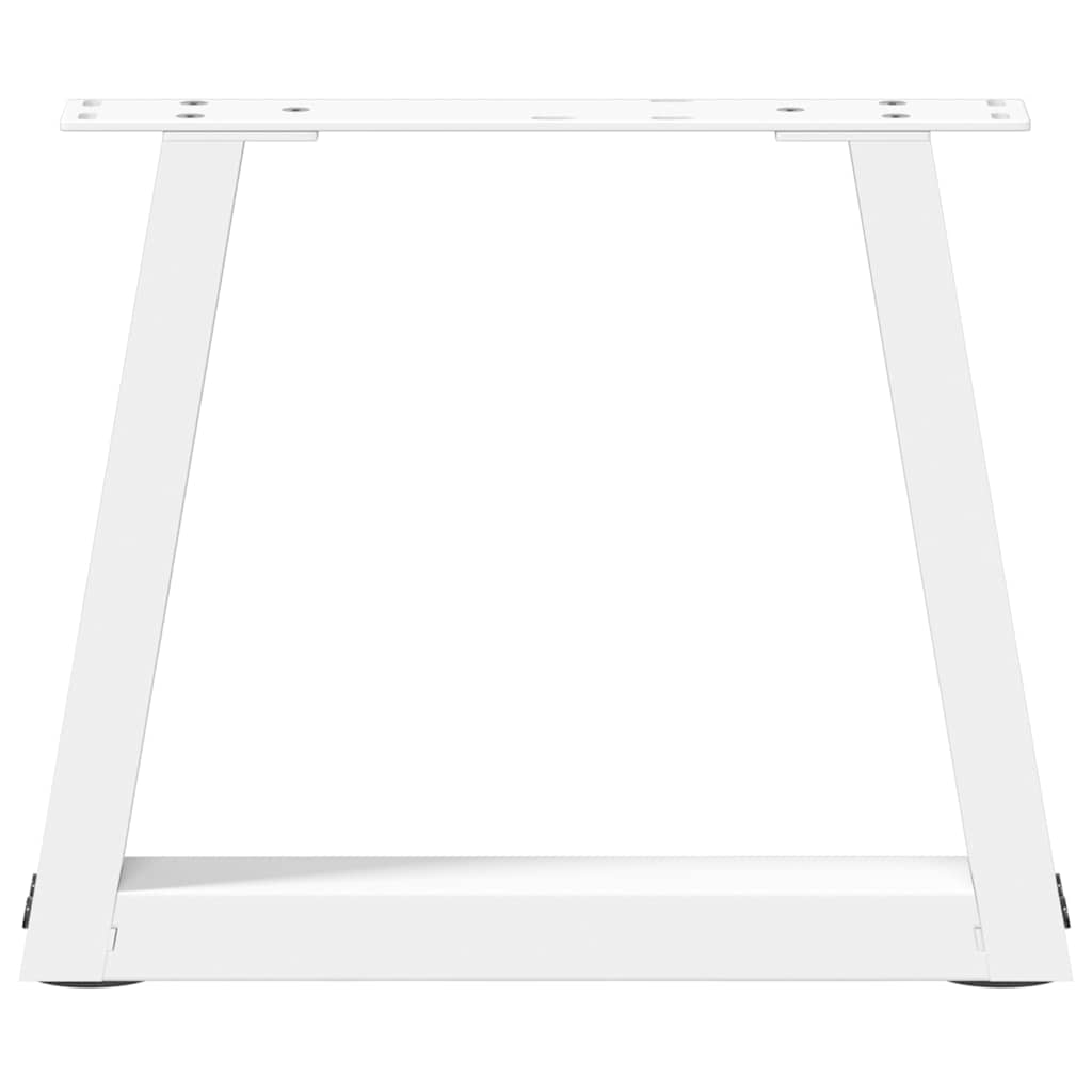 Couchtischbeine V-Form 2 Stück Weiß 40x(30-31,3) cm Stahl