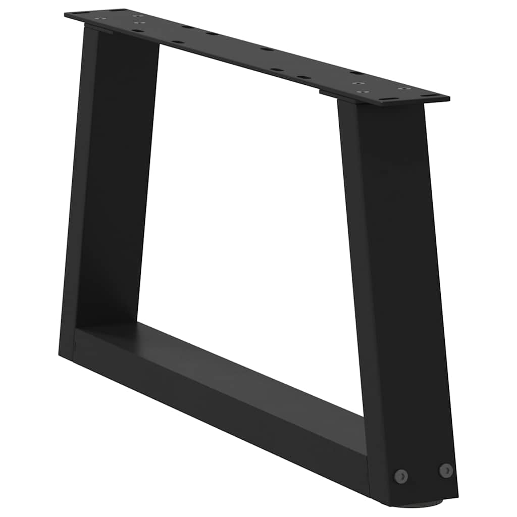 Couchtischbeine V-Form 2 Stück Schwarz 50x(30-31,3) cm Stahl