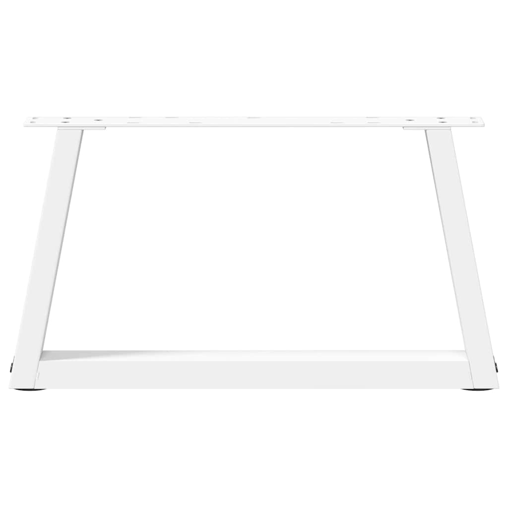 Couchtischbeine V-Form 2 Stück Weiß 50x(30-31,3) cm Stahl