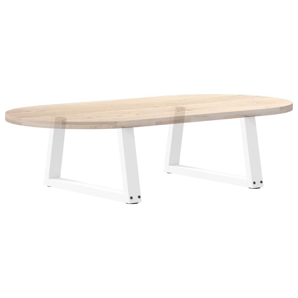 Couchtischbeine V-Form 2 Stück Weiß 50x(30-31,3) cm Stahl