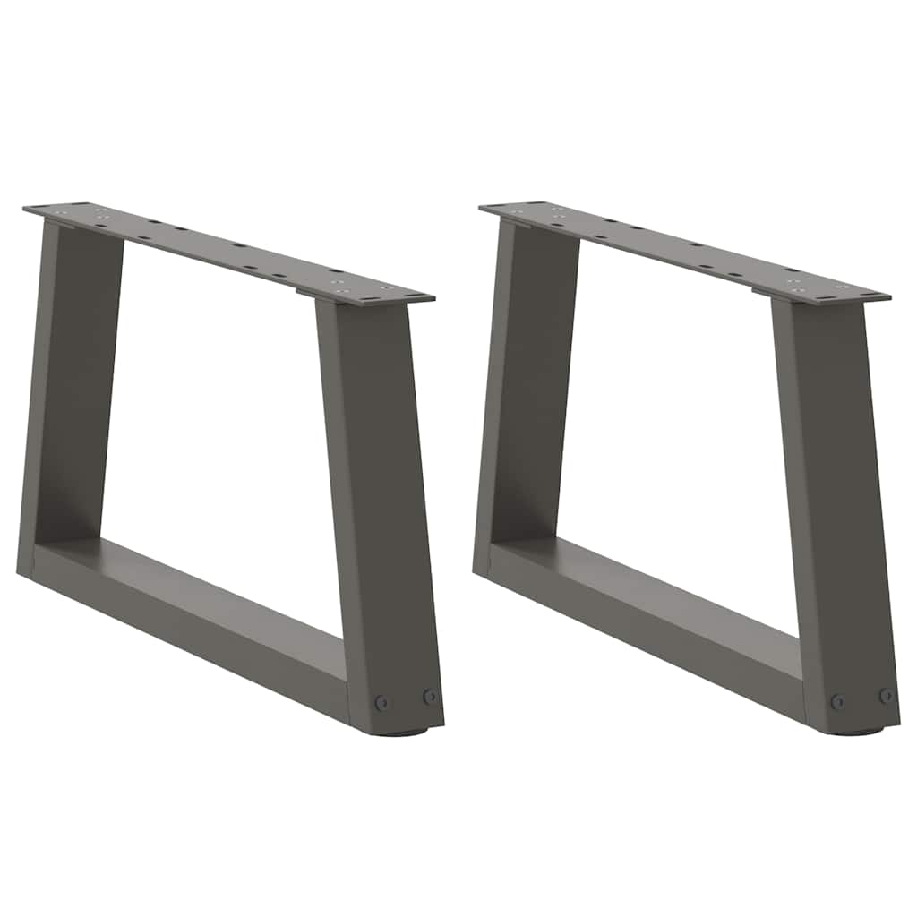 Couchtischbeine V-Form 2 Stück Anthrazit 50x(30-31,3) cm Stahl