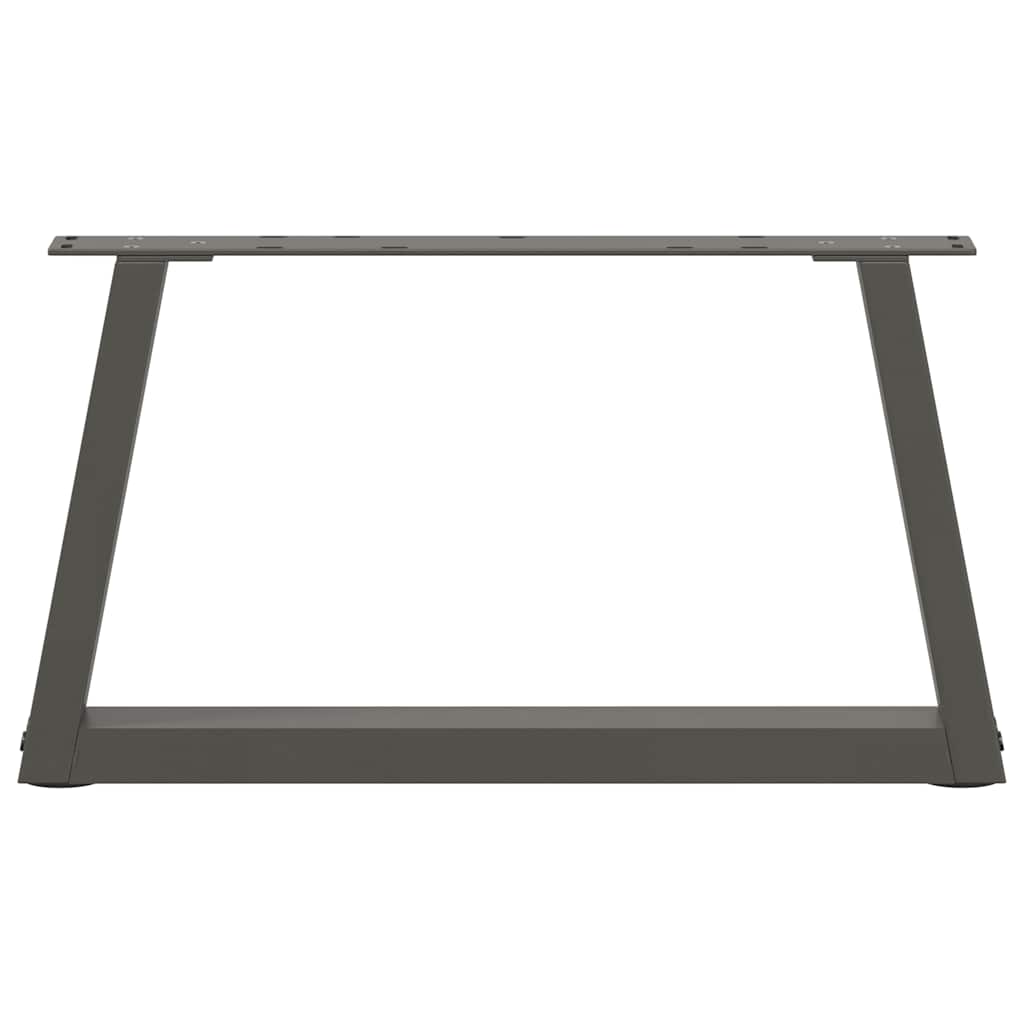 Couchtischbeine V-Form 2 Stück Anthrazit 50x(30-31,3) cm Stahl
