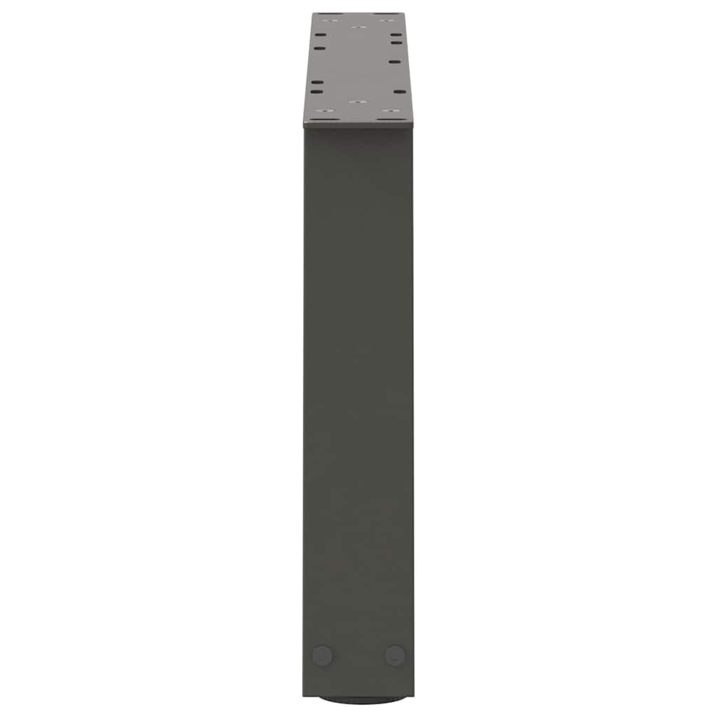 Couchtischbeine V-Form 2 Stück Anthrazit 50x(30-31,3) cm Stahl