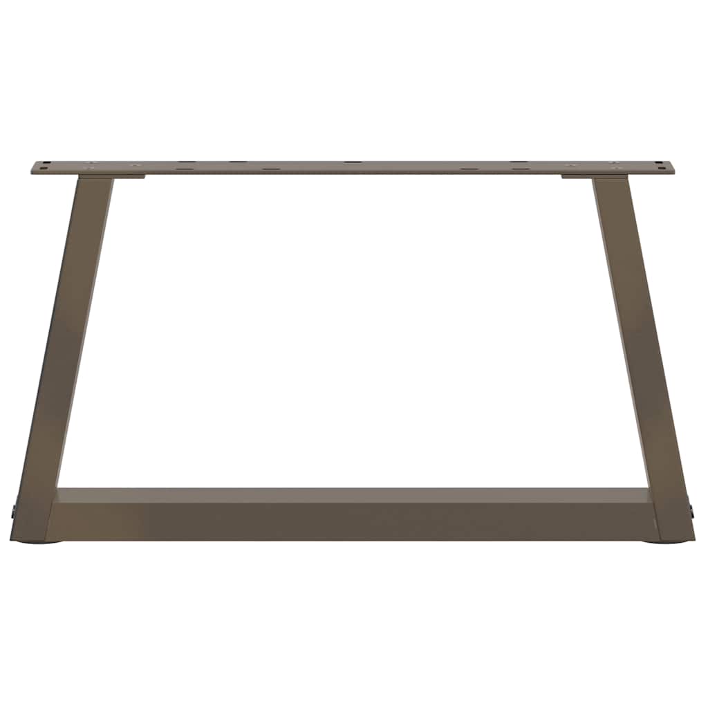 Couchtischbeine V-Form 2 Stück Naturstahl 50x(30-31,3) cm Stahl