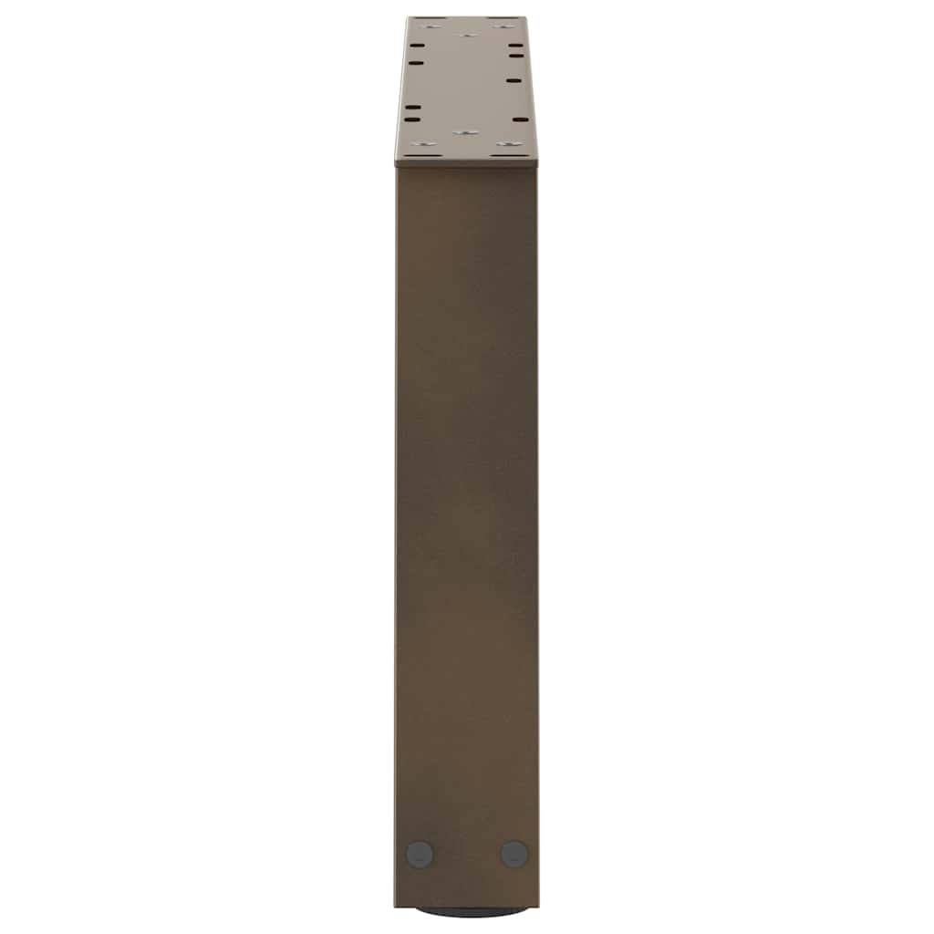 Couchtischbeine V-Form 2 Stück Naturstahl 50x(30-31,3) cm Stahl