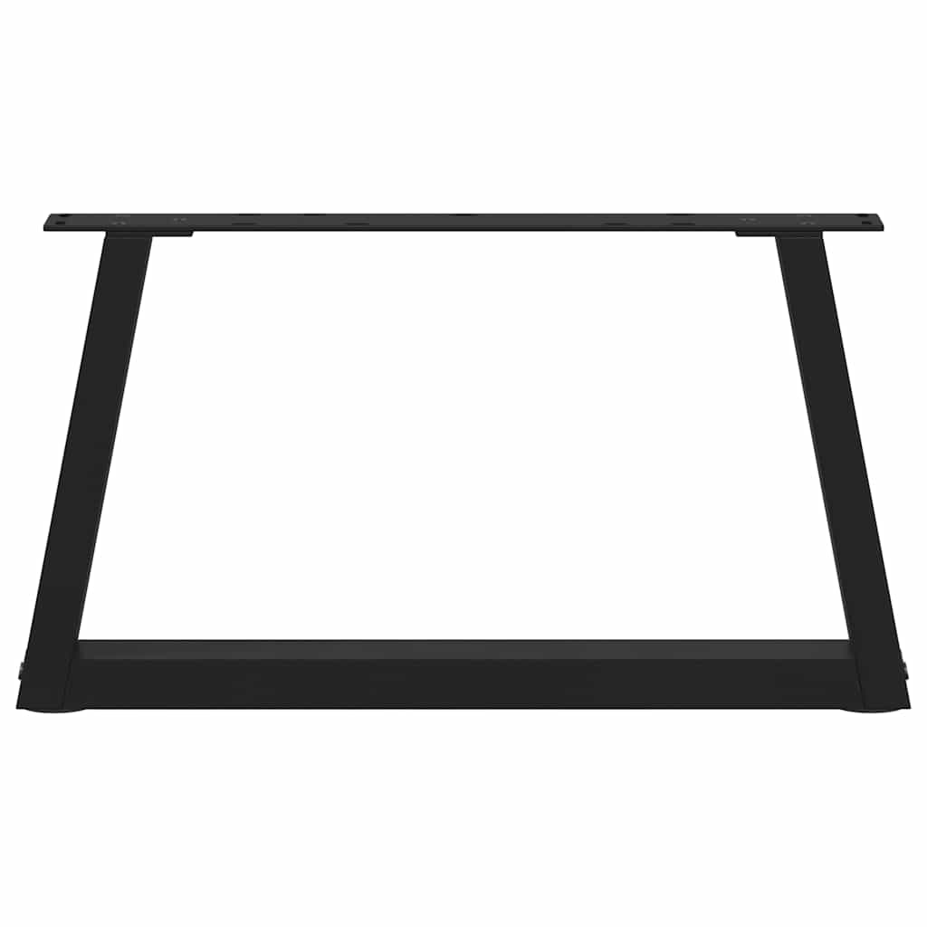 Couchtischbeine V-Form 2 Stück Schwarz 60x(30-31,3) cm Stahl