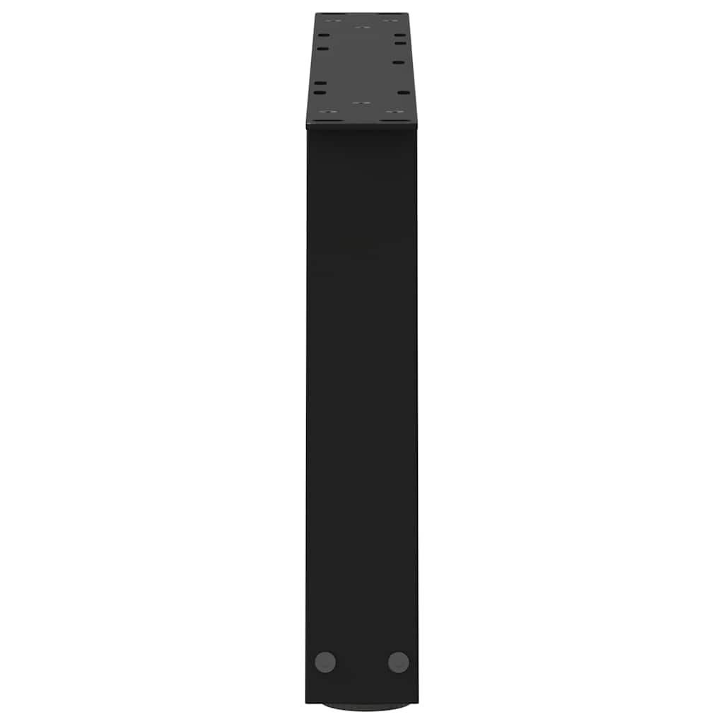 Couchtischbeine V-Form 2 Stück Schwarz 60x(30-31,3) cm Stahl
