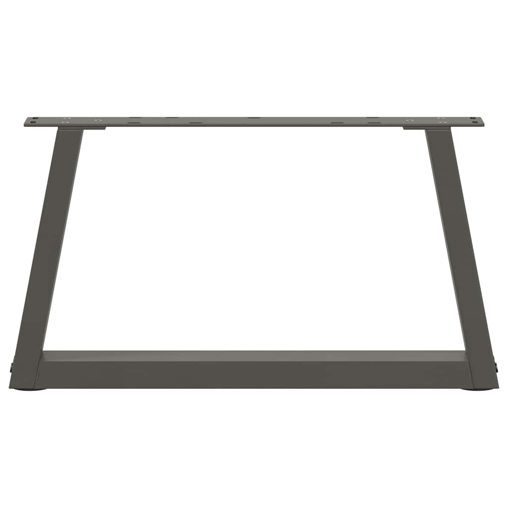 Couchtischbeine V-Form 2 Stück Anthrazit 60x(30-31,3) cm Stahl