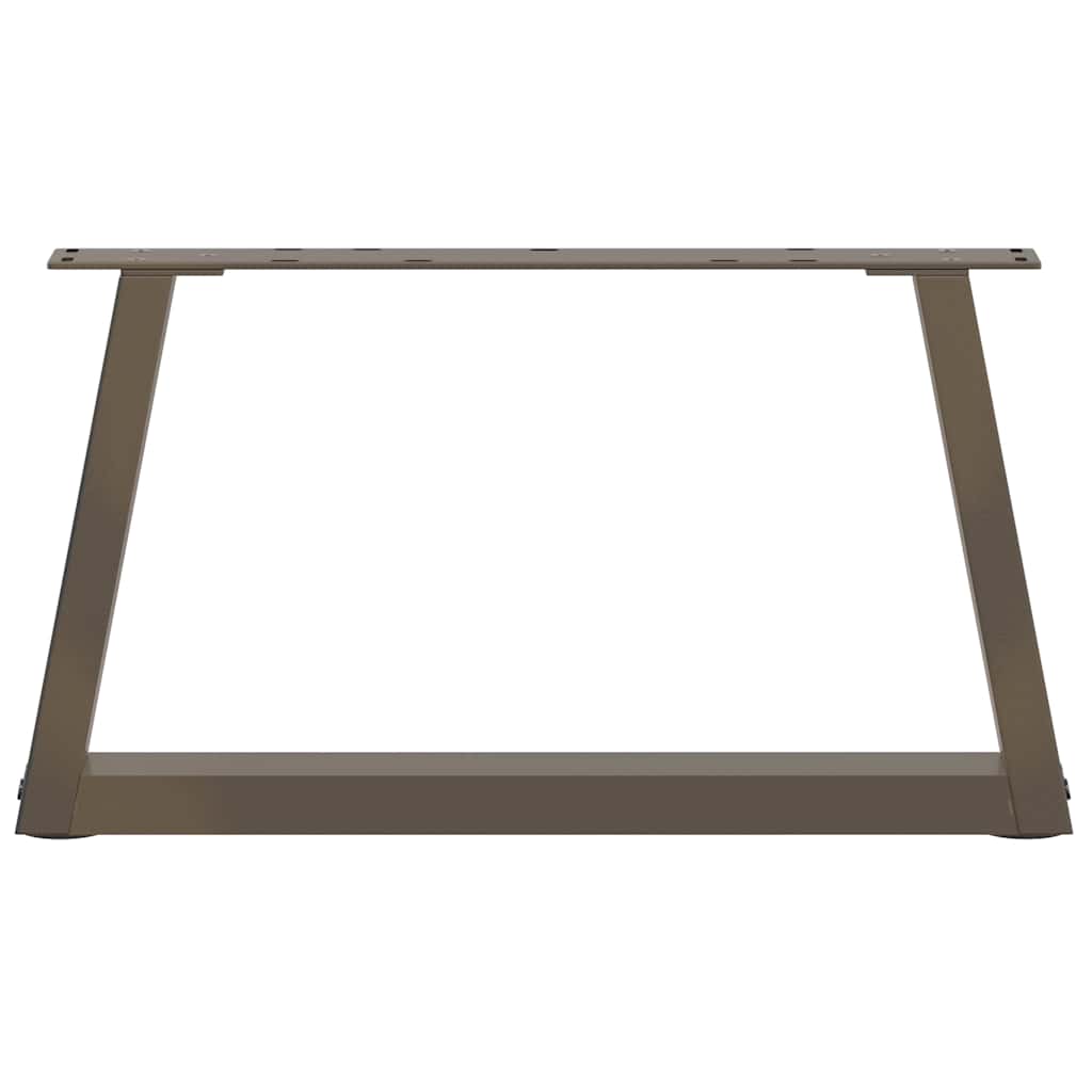 Couchtischbeine V-Form 2 Stück Naturstahl 60x(30-31,3) cm Stahl