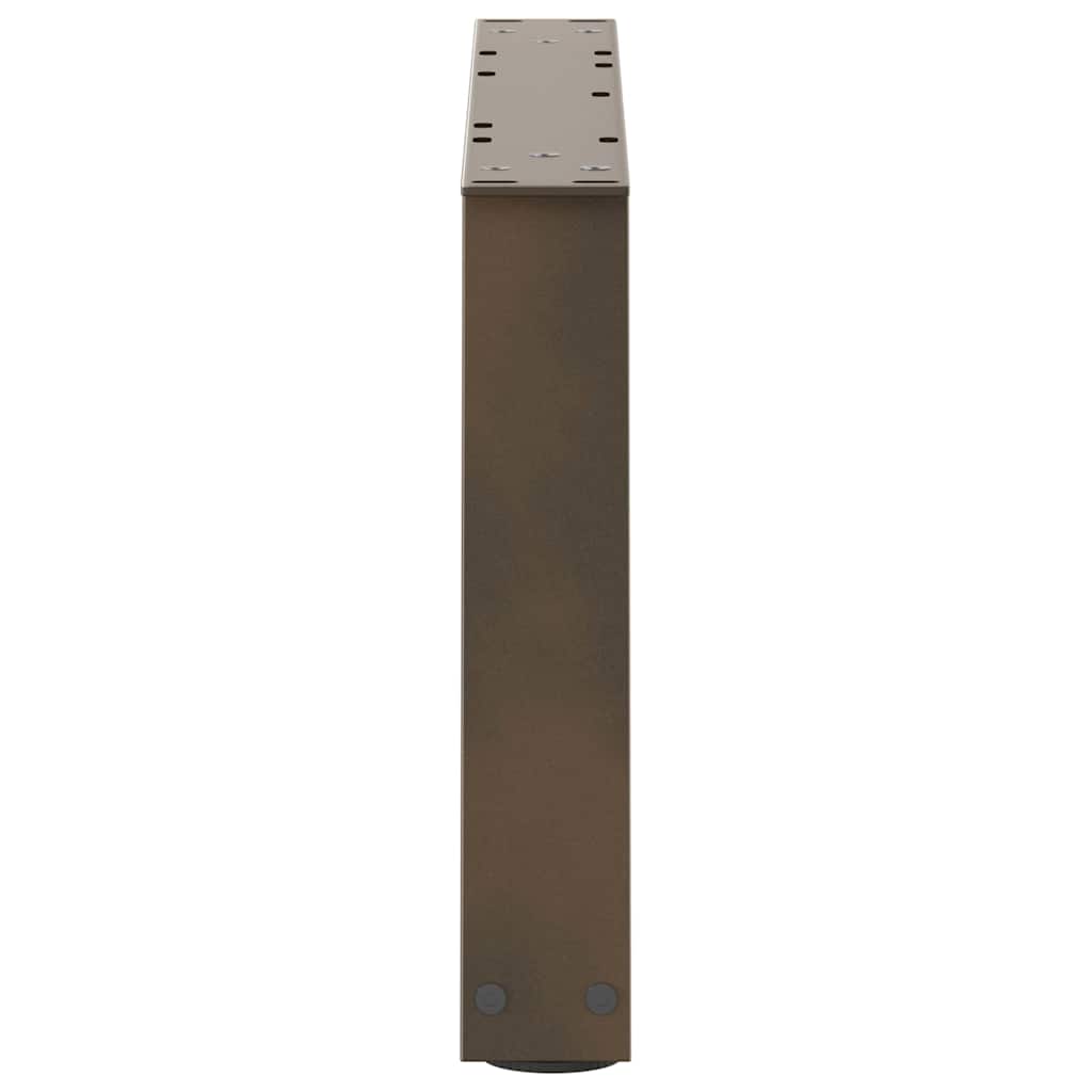 Couchtischbeine V-Form 2 Stück Naturstahl 60x(30-31,3) cm Stahl