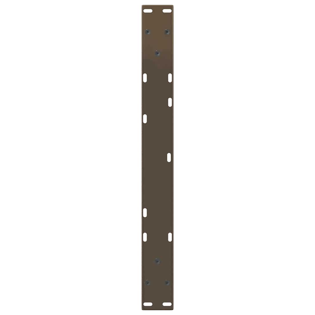 Couchtischbeine V-Form 2 Stück Naturstahl 60x(30-31,3) cm Stahl