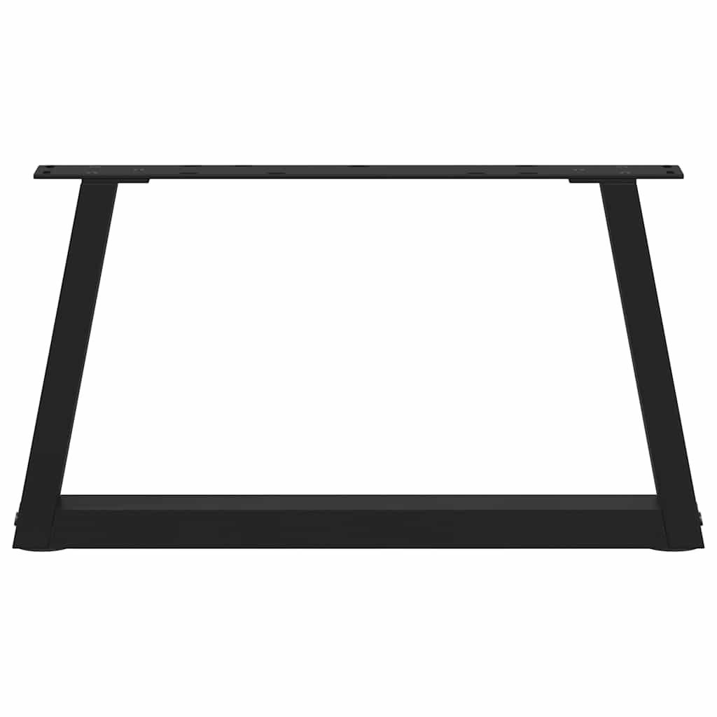 Couchtischbeine V-Form 2 Stück Schwarz 70x(30-31,3) cm Stahl