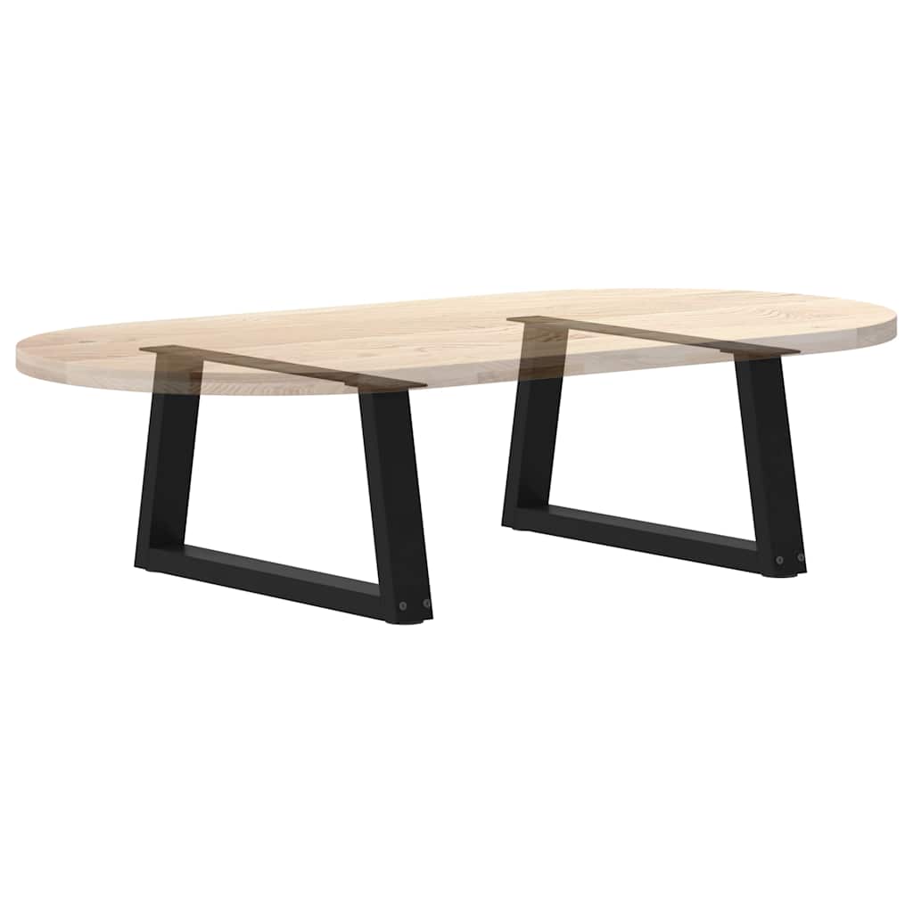 Couchtischbeine V-Form 2 Stück Schwarz 70x(30-31,3) cm Stahl