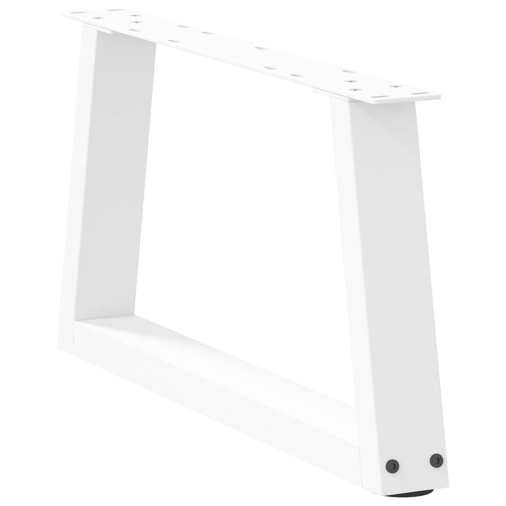 Couchtischbeine V-Form 2 Stück Weiß 70x(30-31,3) cm Stahl