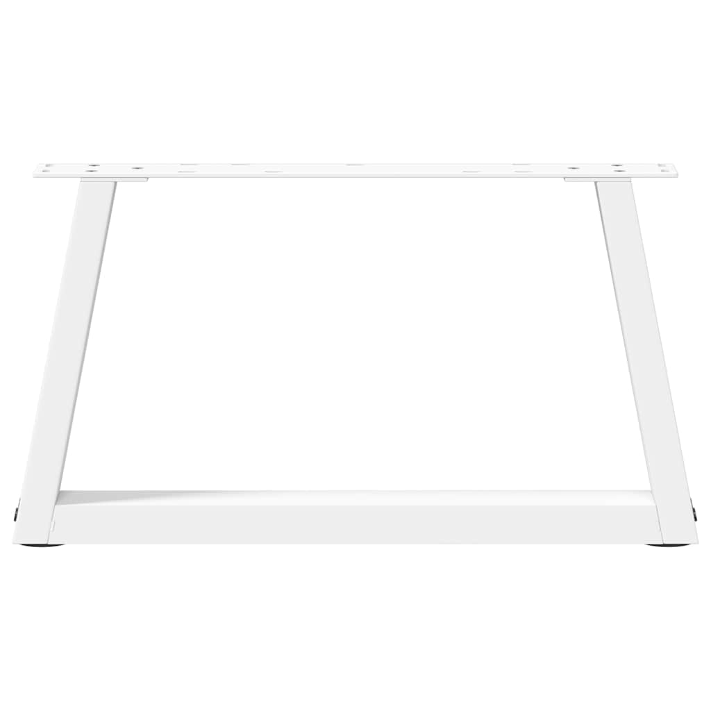 Couchtischbeine V-Form 2 Stück Weiß 70x(30-31,3) cm Stahl