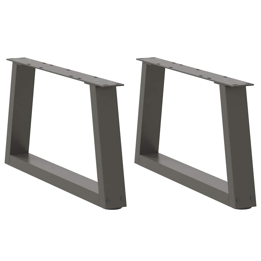 Couchtischbeine V-Form 2 Stück Anthrazit 70x(30-31,3) cm Stahl