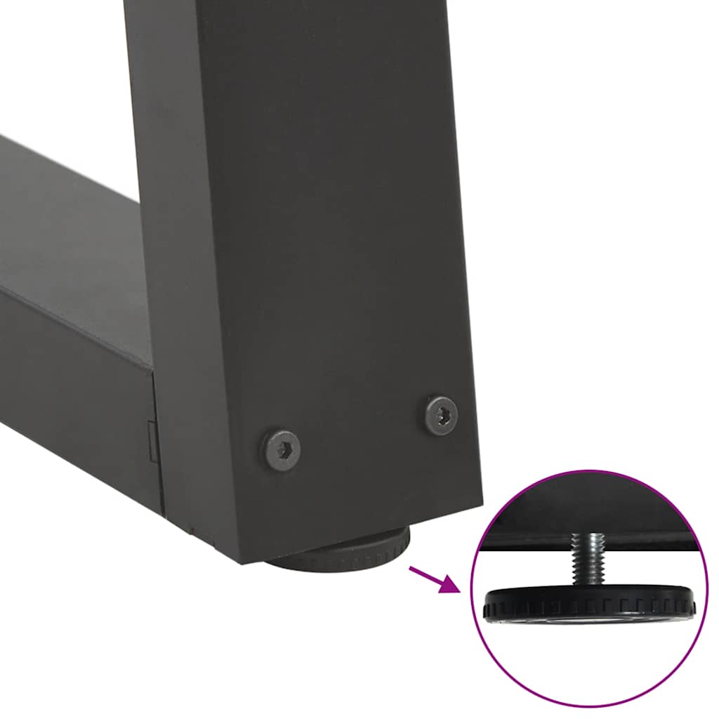 Couchtischbeine V-Form 2 Stück Anthrazit 70x(30-31,3) cm Stahl
