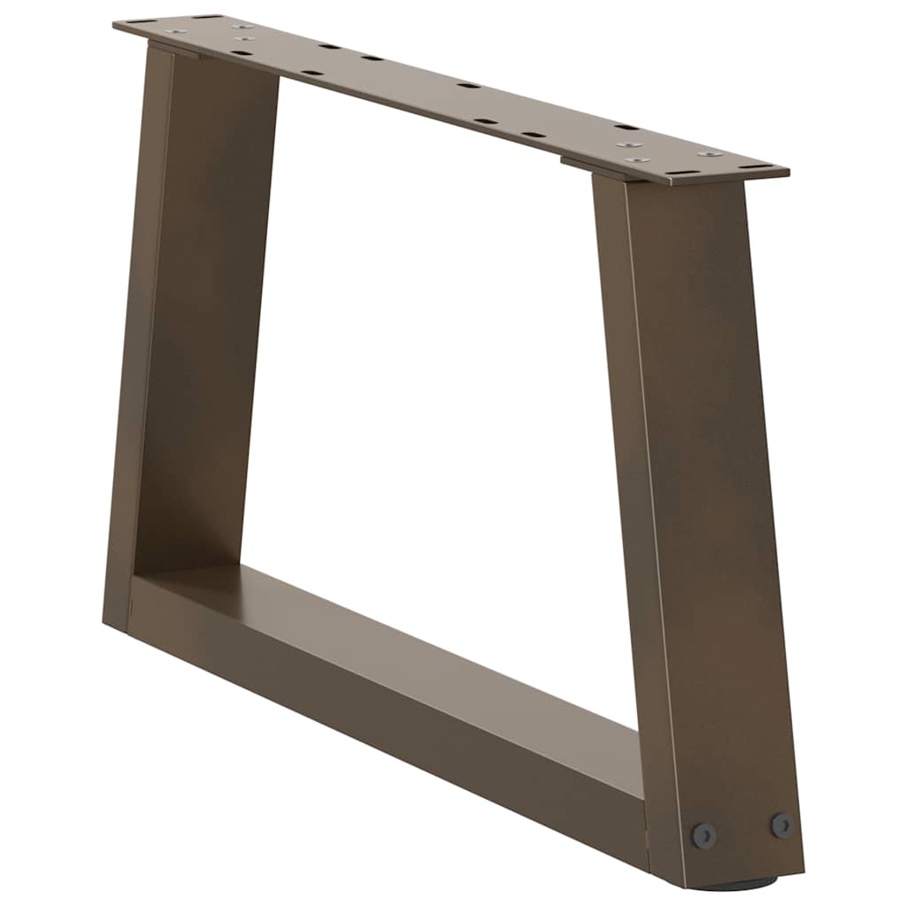 Couchtischbeine V-Form 2 Stück Naturstahl 70x(30-31,3) cm Stahl