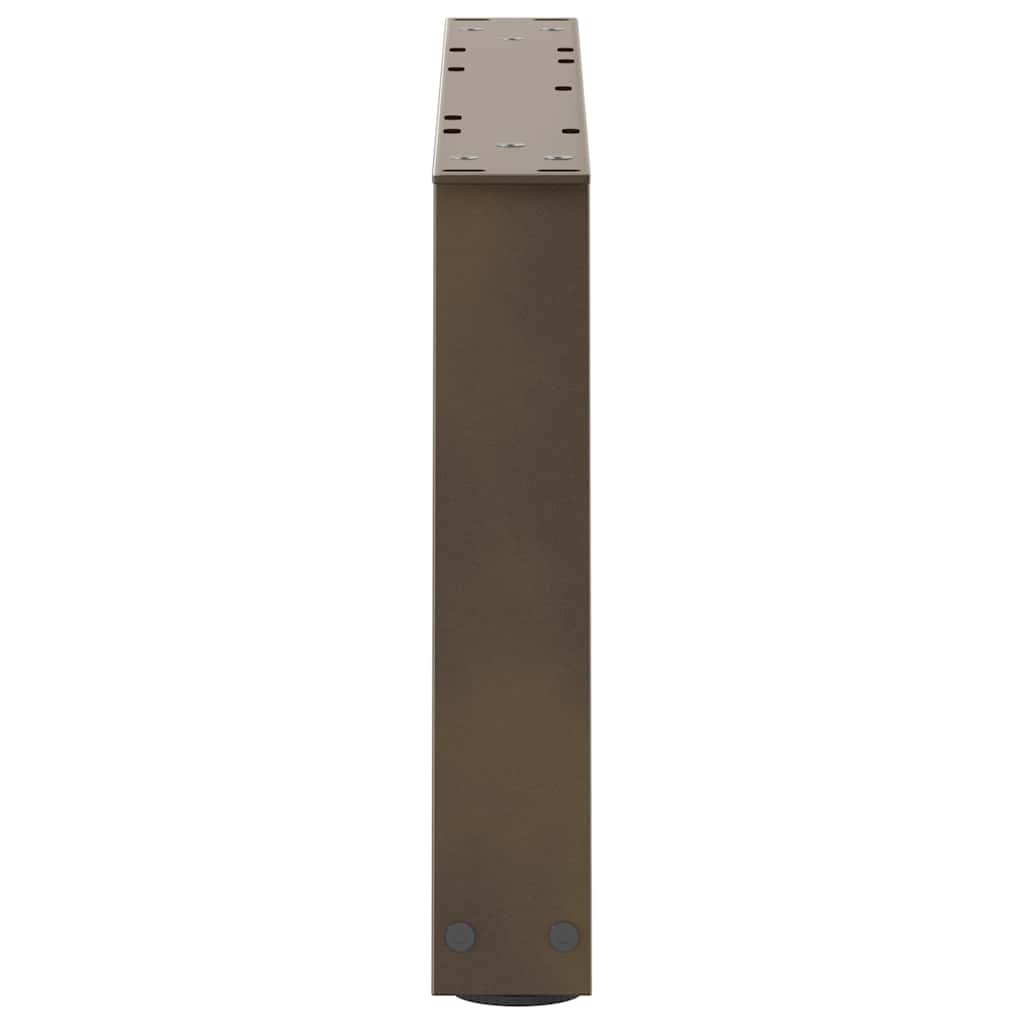 Couchtischbeine V-Form 2 Stück Naturstahl 70x(30-31,3) cm Stahl