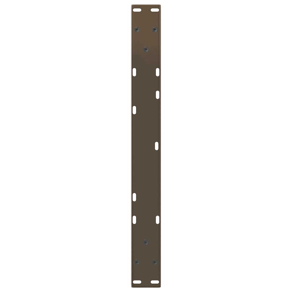 Couchtischbeine V-Form 2 Stück Naturstahl 70x(30-31,3) cm Stahl