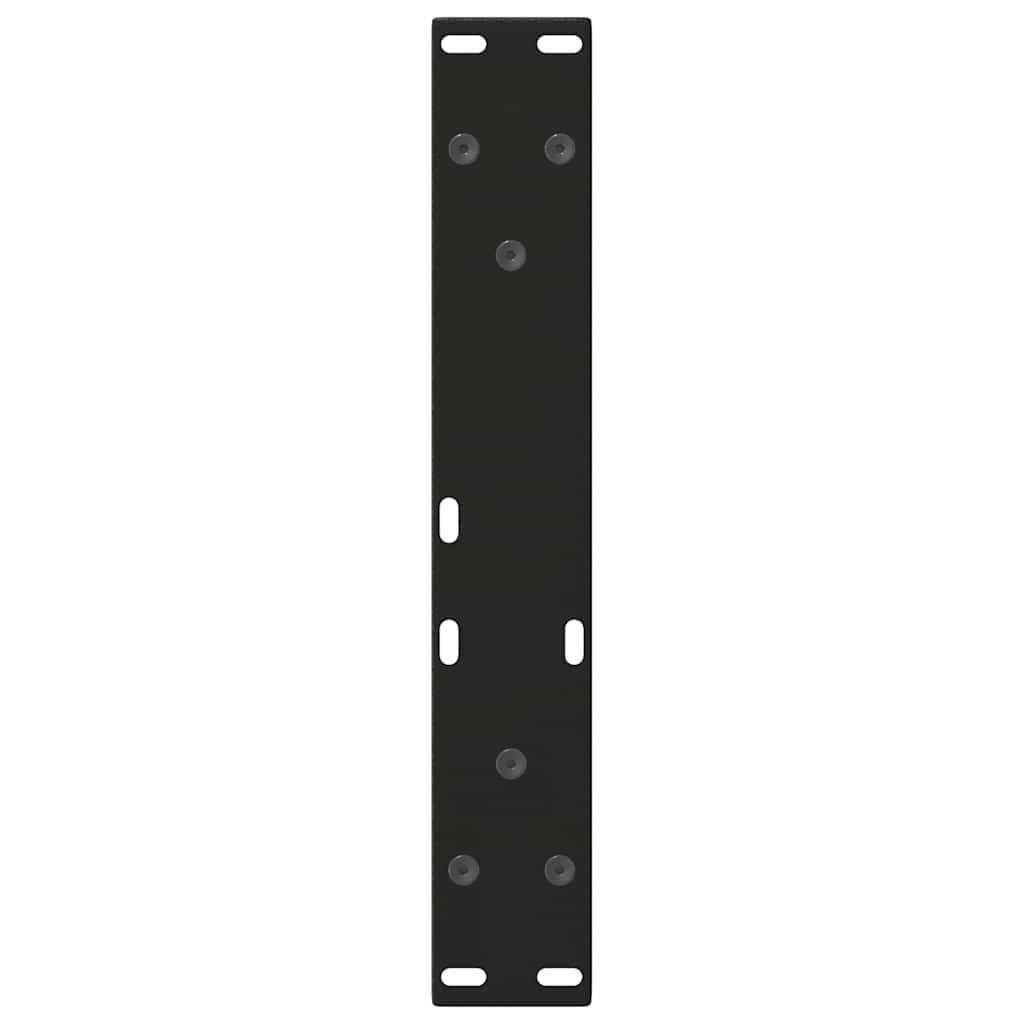 Couchtischbeine V-Form 2 Stück Schwarz 28x(42-43,3) cm Stahl