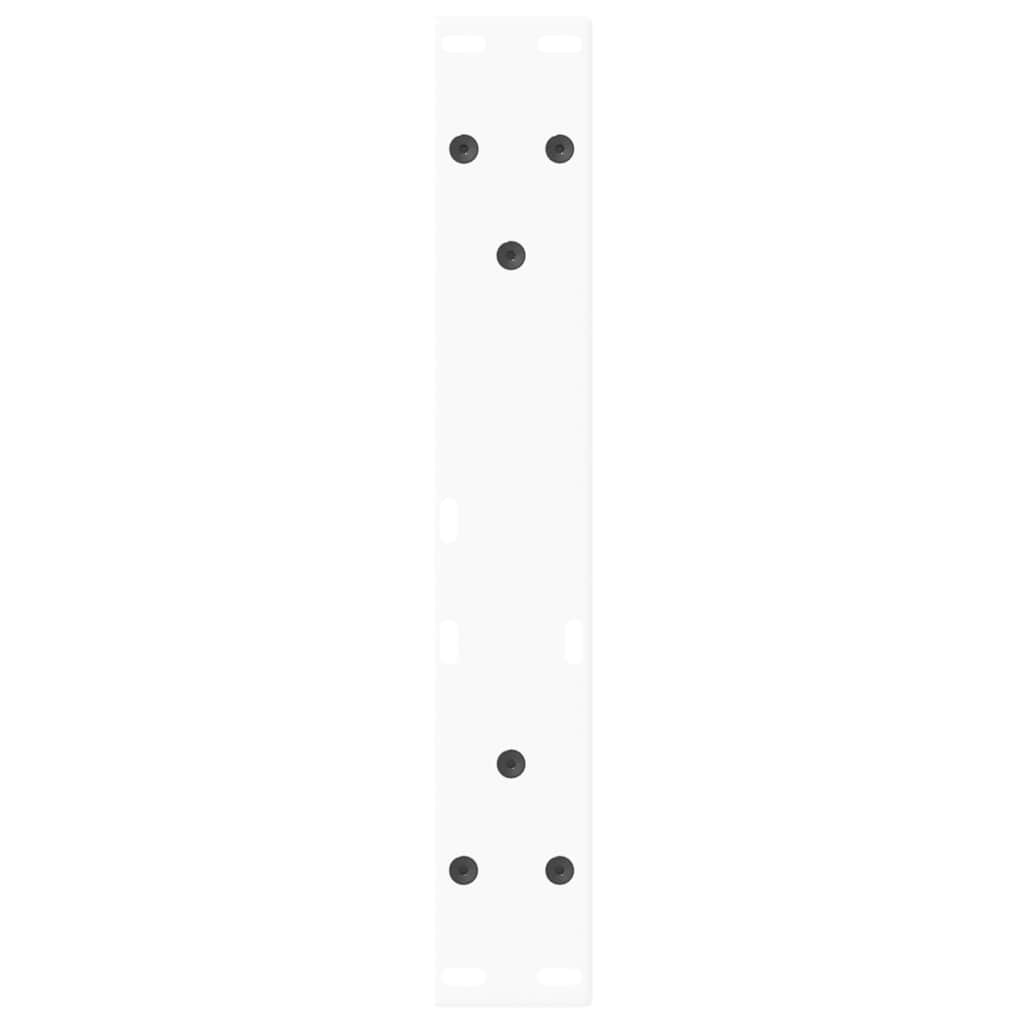Couchtischbeine V-Form 2 Stück Weiß 28x(42-43,3) cm Stahl
