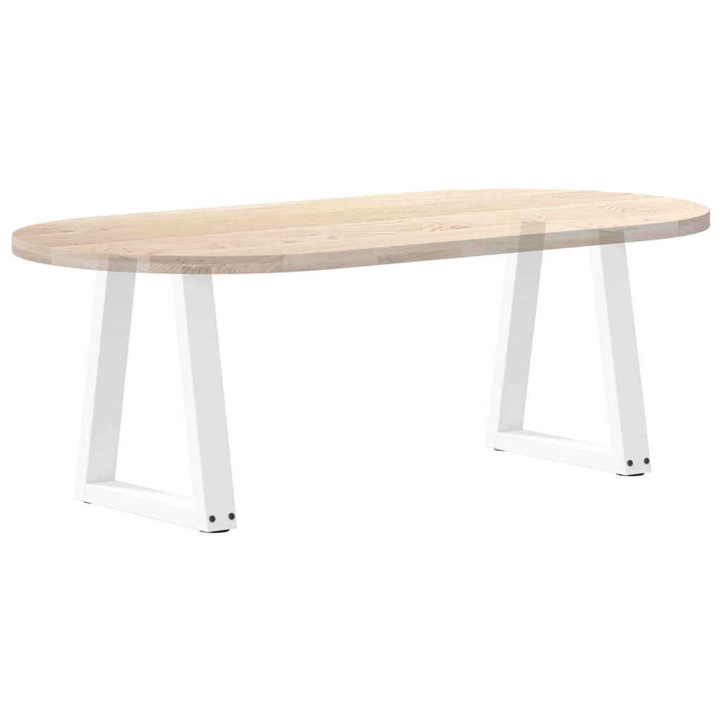 Couchtischbeine V-Form 2 Stück Weiß 28x(42-43,3) cm Stahl