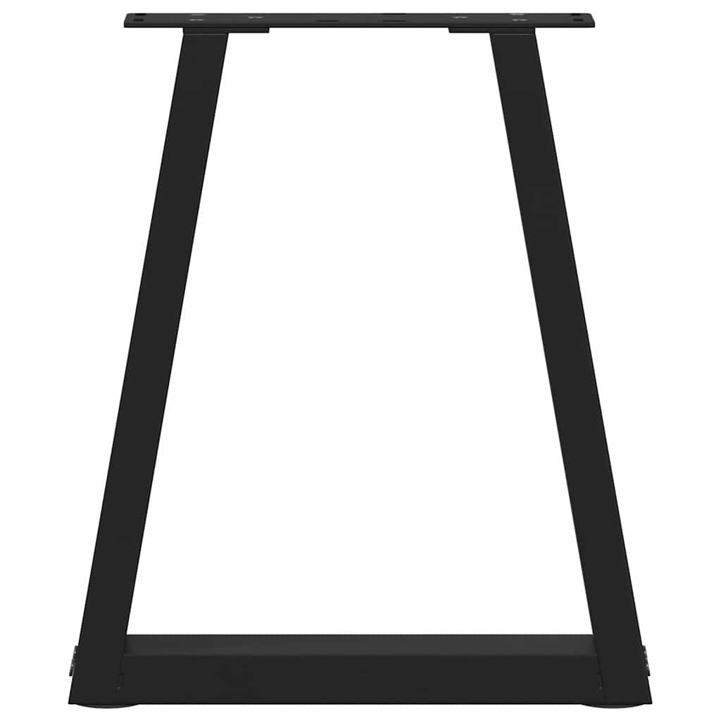 Couchtischbeine V-Form 2 Stück Schwarz 38x(42-43,3) cm Stahl